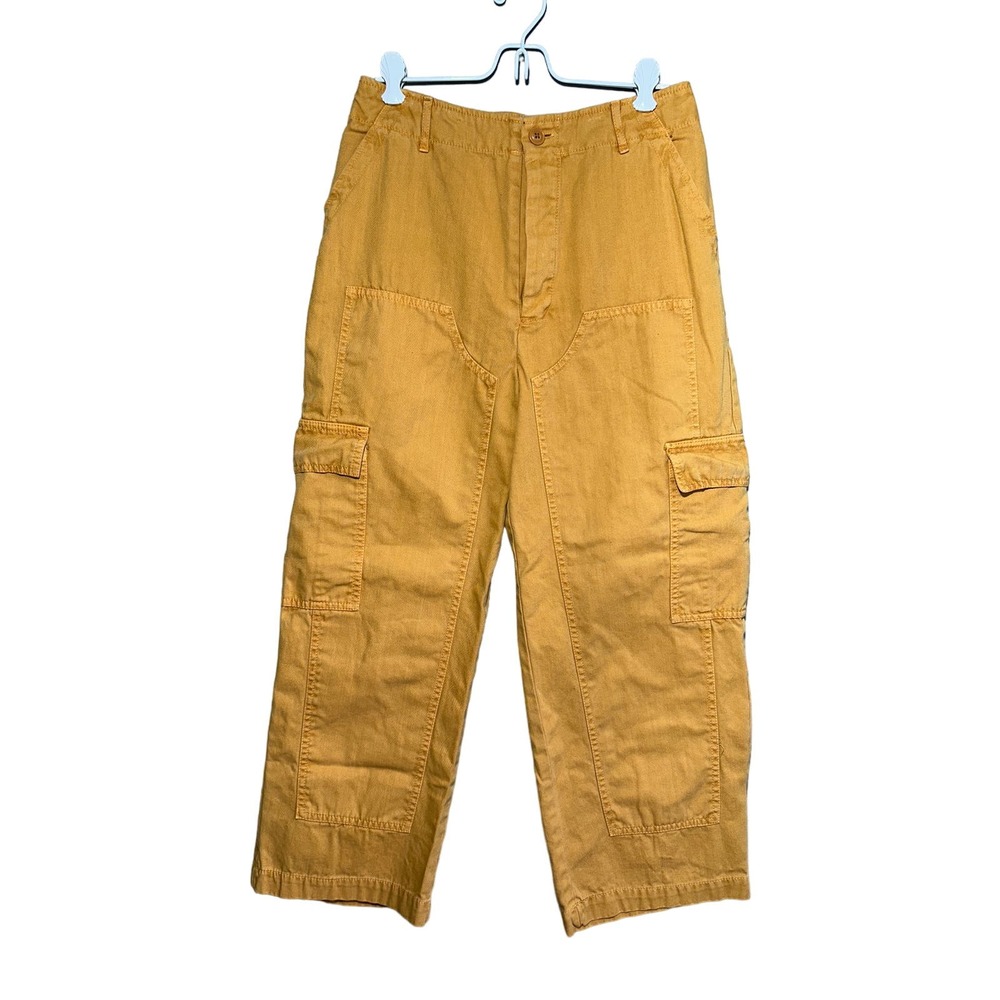Universal‎ Thread Goods Co. Womens Utility Cargo Pants High-Rise Yellow Size 6